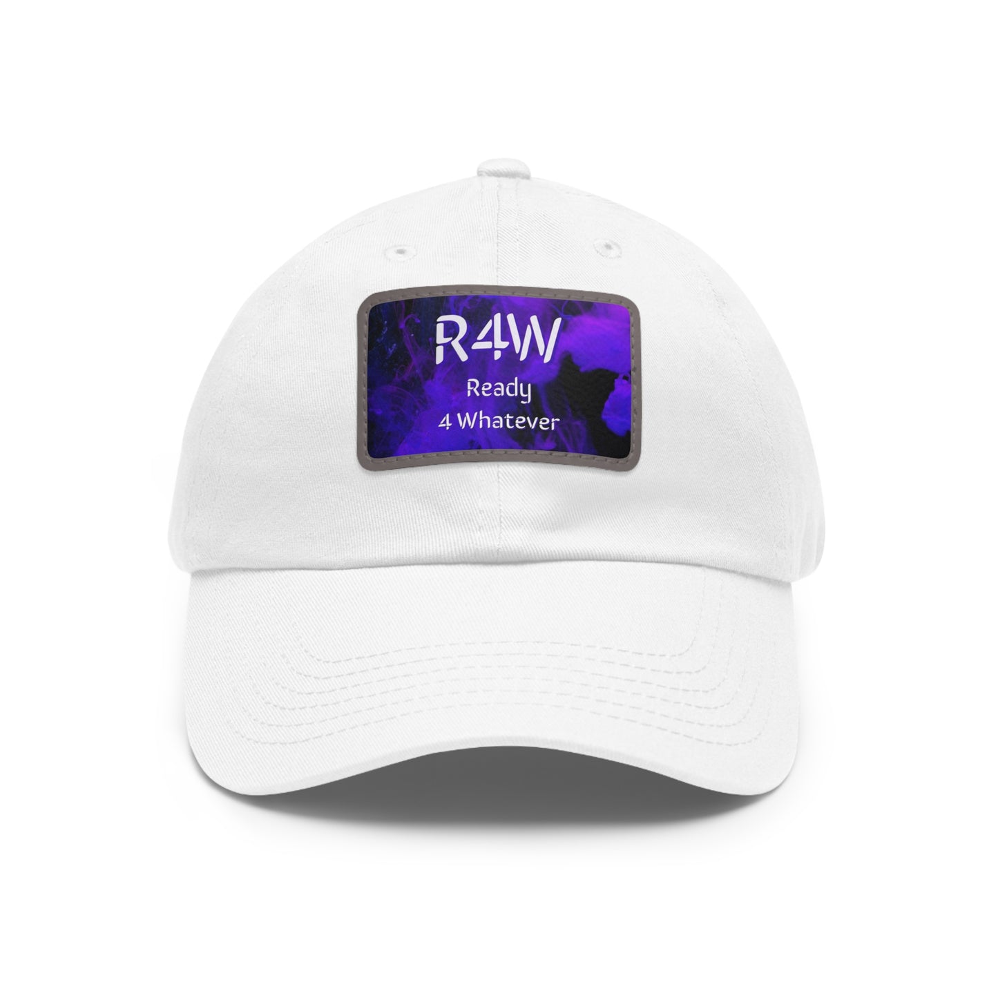 Dad Hat with Leather Patch (Rectangle)