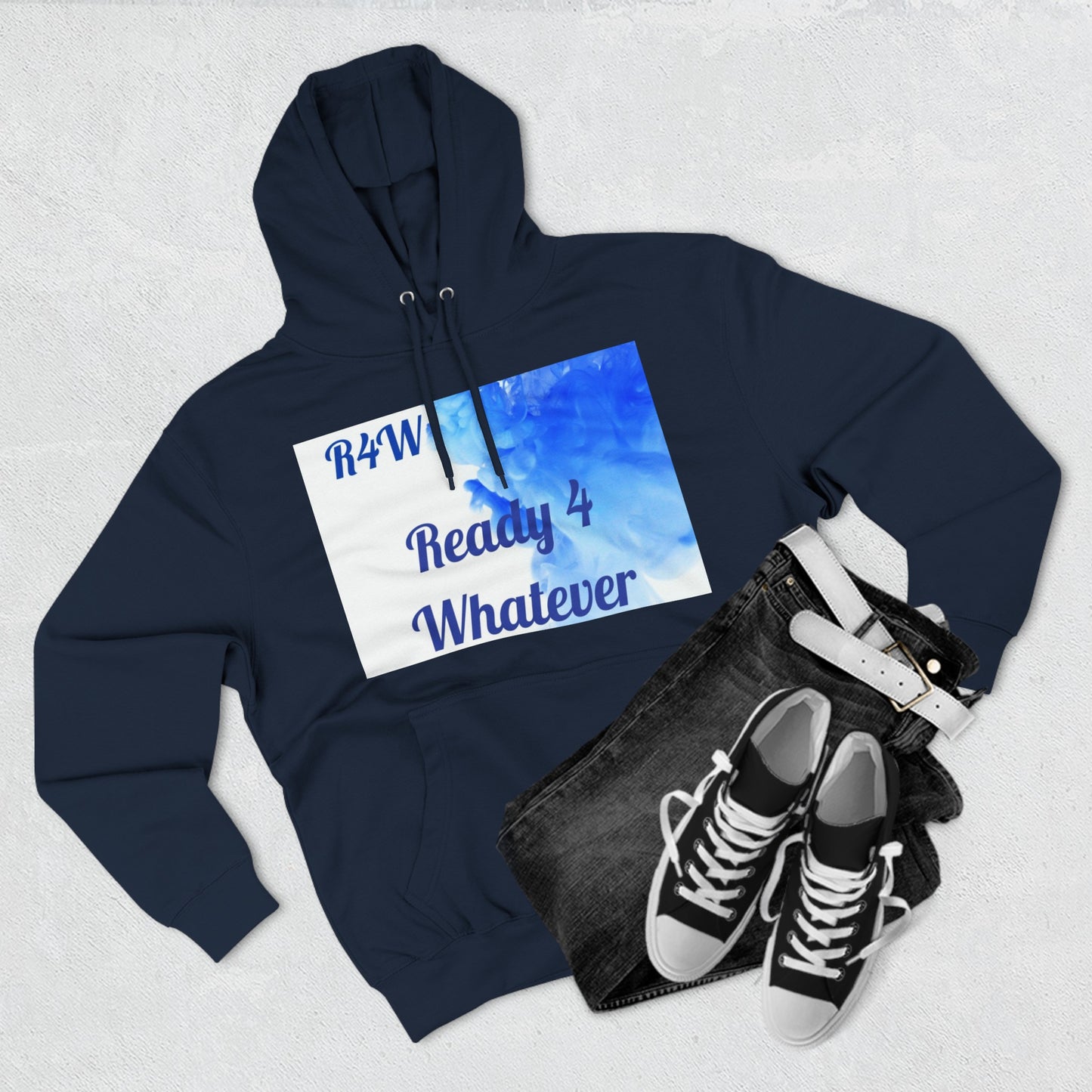 Three-Panel Fleece Hoodie