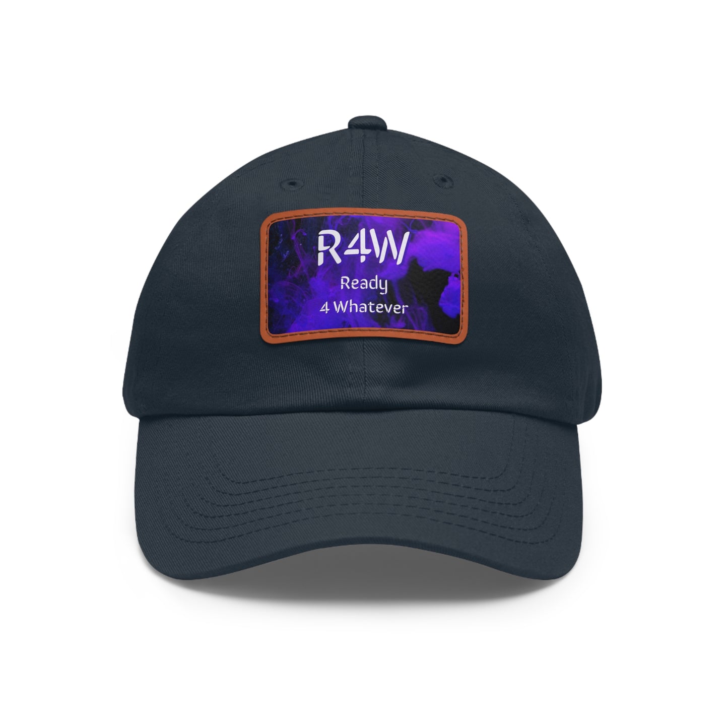 Dad Hat with Leather Patch (Rectangle)