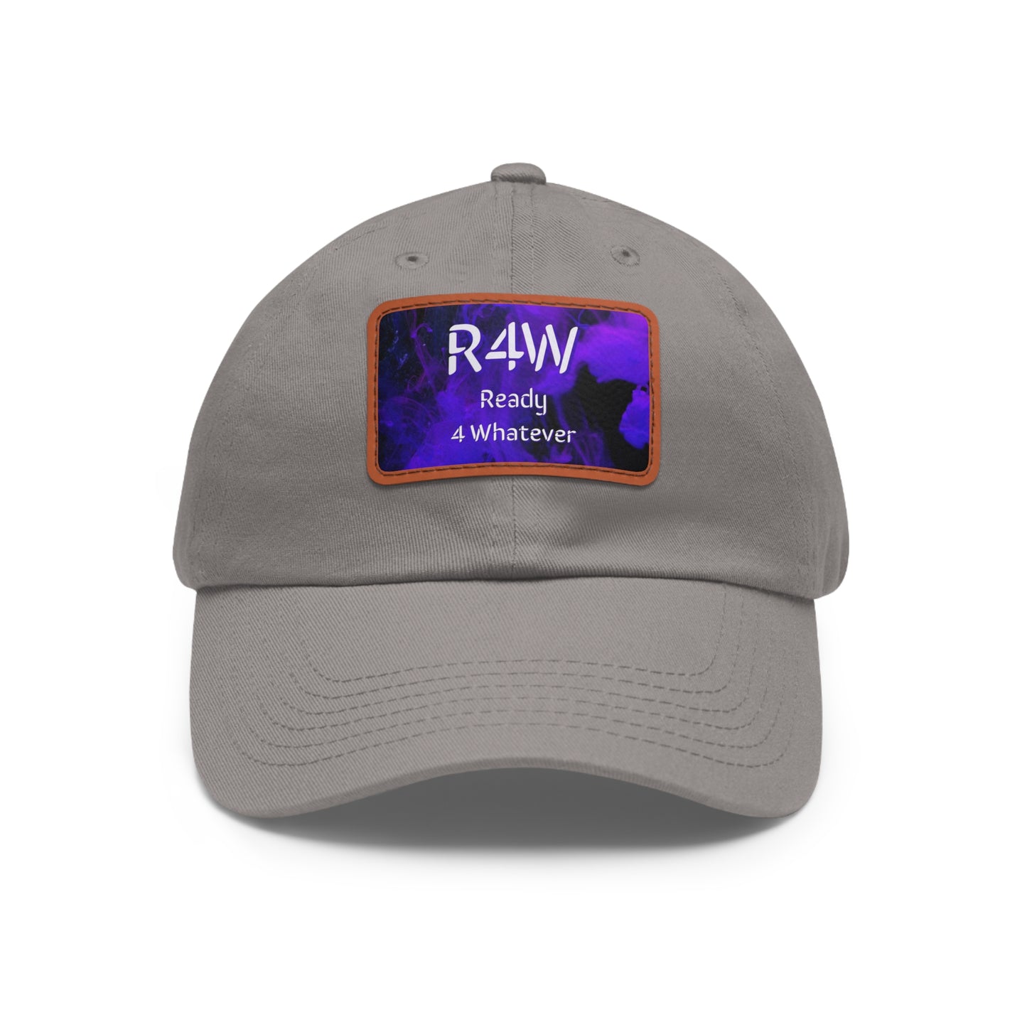 Dad Hat with Leather Patch (Rectangle)