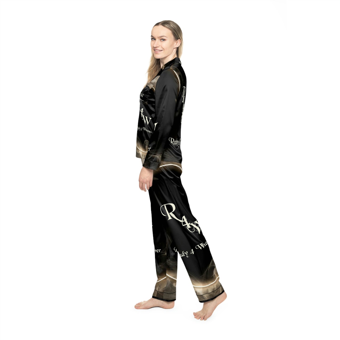 Women's Satin Pajamas (AOP)