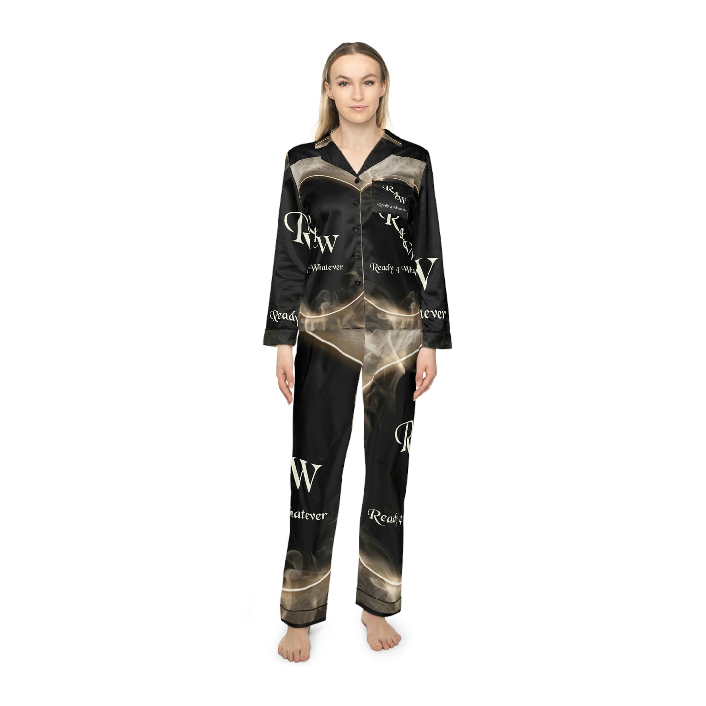 Women's Satin Pajamas (AOP)